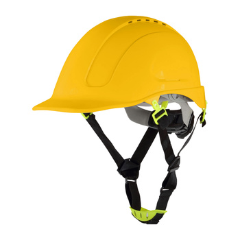 Hełm, kask ochronny MORION czteropunktowy żółty
