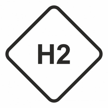 Znak Gaz napędowy- Wodór na Folii Samoprzylepnej (SB028)