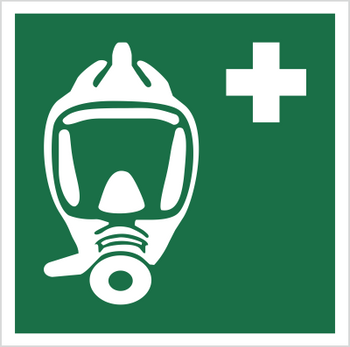 Znak Maska ucieczkowa (E29) (ISO 7010) Techem