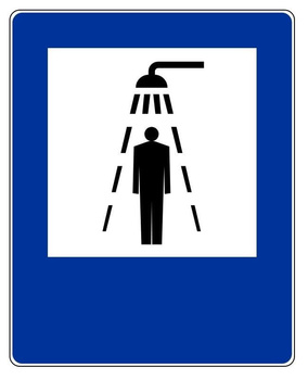 Znak informacyjny METALOWY Natrysk (D26d) 
