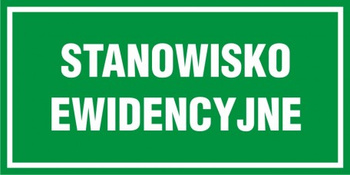 Znak Stanowisko ewidencyjne na płycie PCV (NF011)