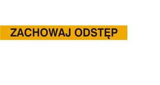 Taśma podłogowa bez laminatu zachowaj odstęp 8x70 cm (TM-Z70)