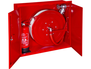 Hydrant wewnętrzny wnękowy DN33 z miejscem na gaśnicę obok - BOXMET