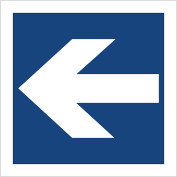 Znak strzałka informacyjna (niebieska) (865-41)