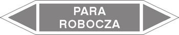 Tabliczka na rurociągi Para robocza znak na Folii Samoprzylepnej (R-P02)