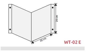 Wysięgnik do znaków przestrzenny z tworzywa (200x200) (WT-02E)