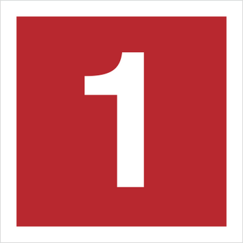 Znak cyfra 1 (808-09)