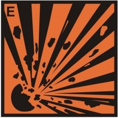 Znak substancja wybuchowa (E) (LA-015)