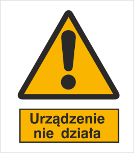 Znak urządzenie nie działa (301-11)