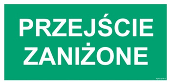 Znak Przejście zaniżone (AC039) Signproject