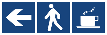 Znak kawiarnia (kierunek w lewo) (865-13)