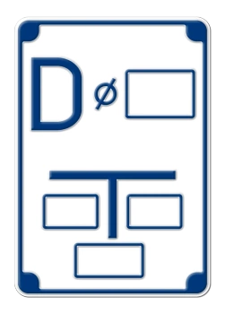 Tablica orientacyjna dla zasuwy lub zaworu na połączeniu