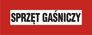Znak sprzęt gaśniczy na płycie PCV (BC121)