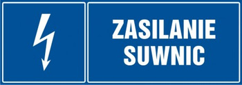 Znak Zasilanie suwnicy na Folii Samoprzylepnej (HH037)