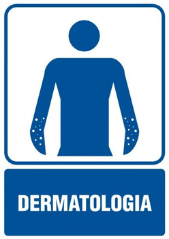 Znak Dermatologia na płycie PCV (RF012)