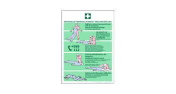 Znak Instrukcja Pierwszej pomocy przedmedycznej- graficzna (IN014)