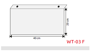 Wysięgnik do znaków płaski z tworzywa (200x400) (WT-03F)