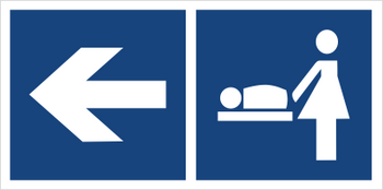 Znak przewijalnia dla dzieci (kierunek w lewo) (865-19)