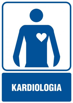 Znak Kardiologia na Folii Samoprzylepnej (RF018)