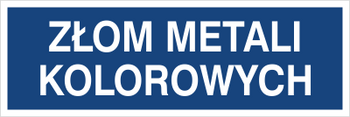 Znak złom metali kolorowych (801-106)