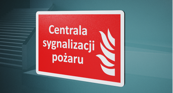 Znak Centrala sygnalizacji pożaru F120