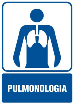 Znak Pulmonologia na płycie PCV (RF016)