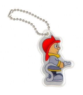 Zawieszka odblaskowa miękka strażak