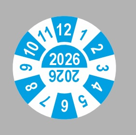 Kółka z datą 2026 do kontrolek gaśnic – 1 szt