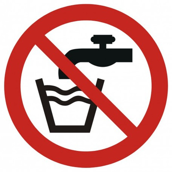 Znak Woda niezdatna do picia (GAP005)