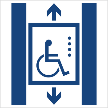 Znak winda dla inwalidy (856-02)