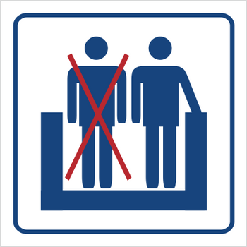 Znak nie blokuj lewej strony (823-81)