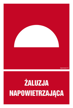 Znak Żaluzja napowietrzająca (BC065) Signproject