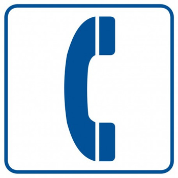 Znak Telefon na Folii Samoprzylepnej (RA033)