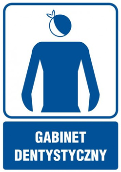 Znak Gabinet dentystyczny na płycie PCV (RF011)