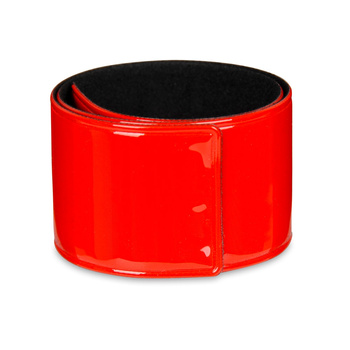 Opaska odblaskowa samozaciskowa czerwona odbijająca światło