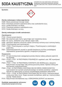 Znak Soda kaustyczna (LC035)