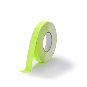 Taśma antypoślizgowa safety grip 25mm/18m (z normą DIN 51130) ŻÓŁTA FLUO