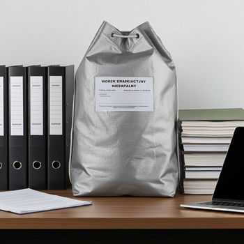 Worek ewakuacyjny niepalny na dokumenty