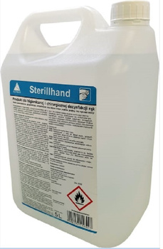 Medyczny płyn do dezynfekcji rąk i skóry SterillHand 5L / stosowany w Placówkach Służby Zdrowia