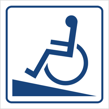 Znak podjazd dla inwalidów (823-56)