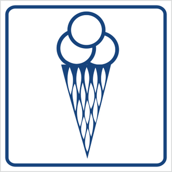 Znak punkt sprzedaży lodów (823-50)