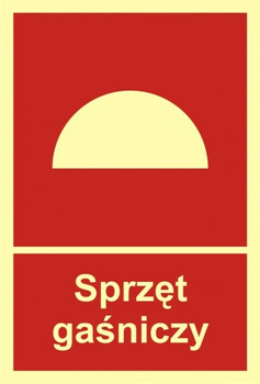 Znak sprzęt gaśniczy na płycie PCV (BC005)