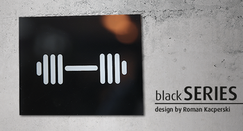 Znak Siłownia fitness blackSERIES