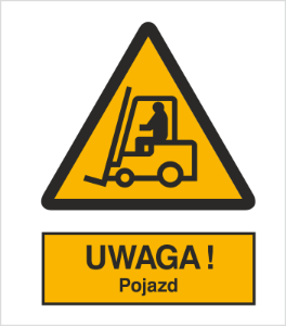 Znak uwaga pojazd (306)