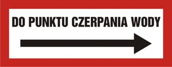 Znak do punktu czerpania wody na płycie PCV (BC115P)