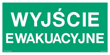 Znak wyjście ewakuacyjne (AA001) Signproject