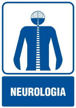 Znak Neurologia na płycie PCV (RF010)