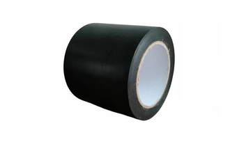 Taśma bhp podłogowa samoprzylepna czarna 100mm/33m