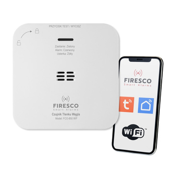 Czujnik czadu Firesco FCO-850 WF (z aplikacją)