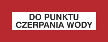 Znak do punktu czerpania wody na płycie PCV (231-31)